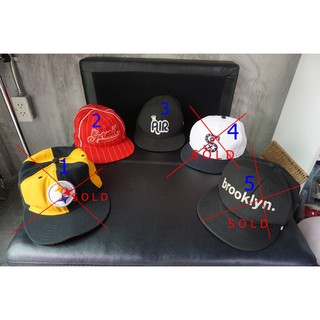 หมวก New era 59FIFTY แท้ สำหรับคนหัวใหญ่ มือสองสภาพดีทุกใบ มี 6 ใบ 6 แบบ สินค้าจากญี่ปุ่น