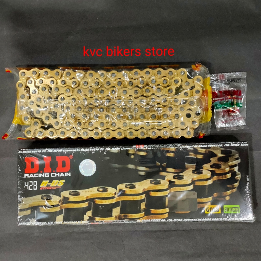DID 428 HDS HYPER DURABILITY SPEC GOLD CHAIN 122L,132L DID