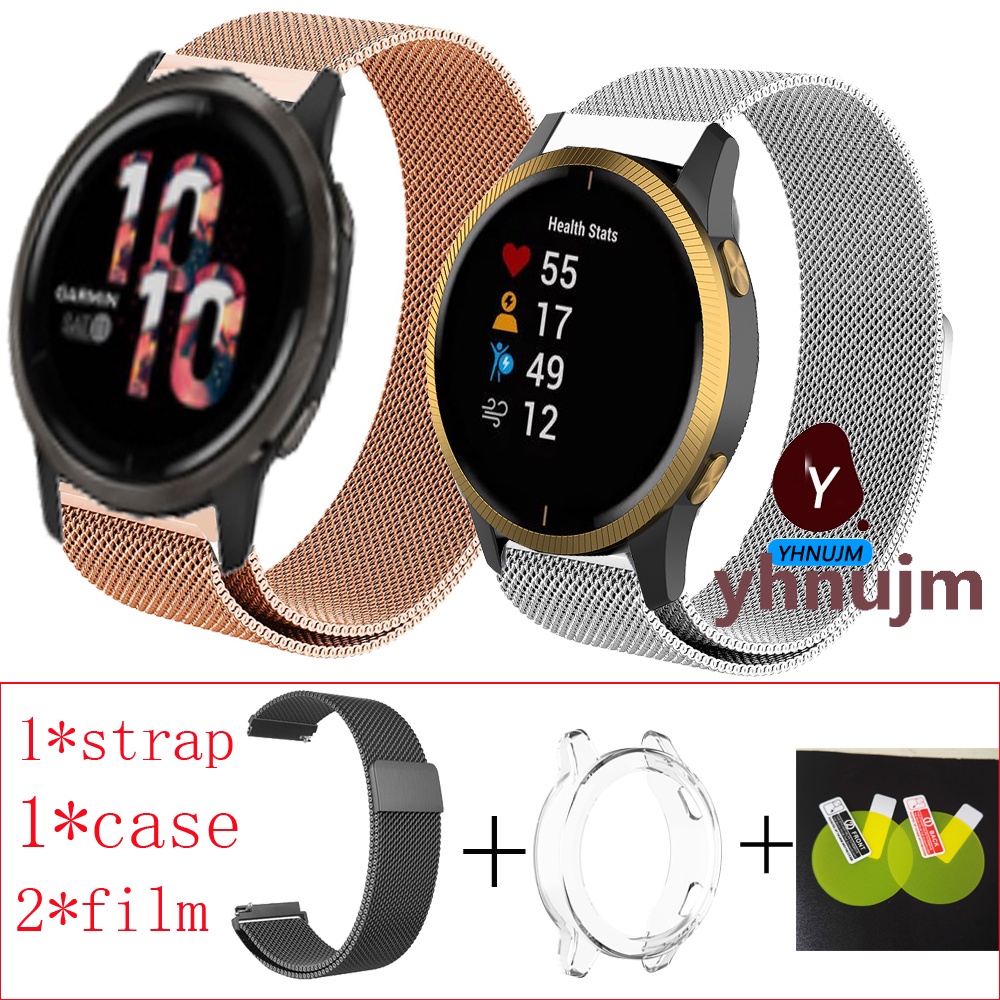 Nylon Loop Strap For Garmin Venu Plus 2s Sq Forerunner 245 Smart Watch