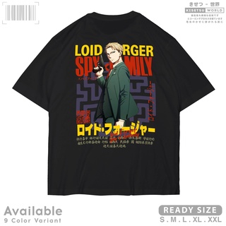 เสื้อยืด ลายการ์ตูนอนิเมะ SPY x FAMILY LOID FORGER - Japan Manga Character Distro x A1644 Kisetsu