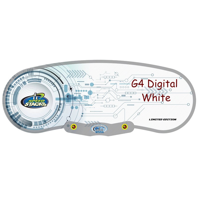WSSA Speed Stack G4 Digital White Mat Stack Fast Right Brain Sport Game