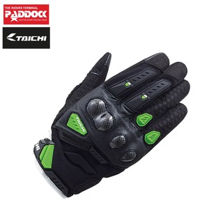 TAICHI ถุงมือ รุ่น RST444 VELOCITY MESH GLOVE BLACK/GREEN