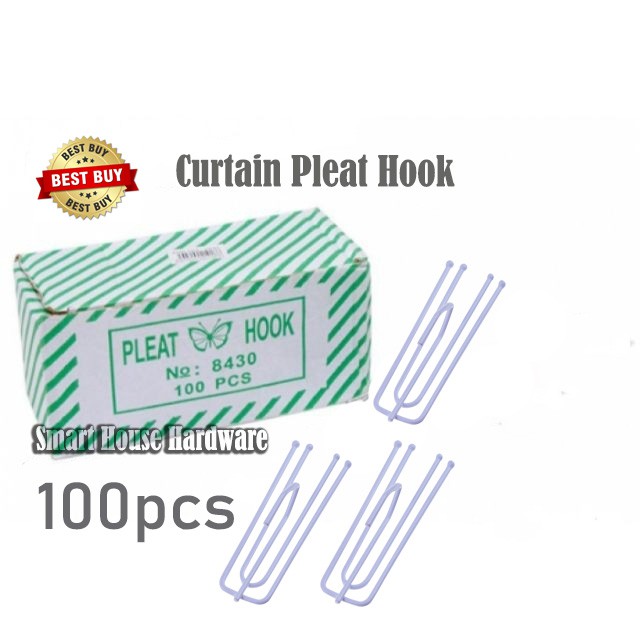 100 ชิ้น 8430 CURTAIN PLEAT HOOK