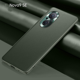 Yjd เคส Huawei Nova 9 SE หนัง โลหะ ผู้นํา วงกลม ป้องกัน เคสโทรศัพท์ กันกระแทก