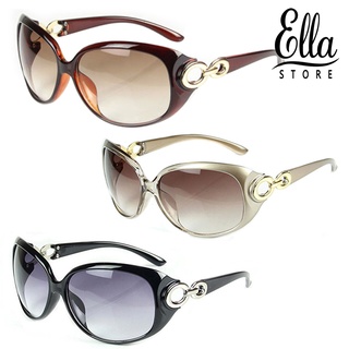 Ellastore123 แว่นตากันแดด เลนส์โพลาไรซ์ ป้องกันรังสียูวี แฟชั่น สําหรับผู้หญิง