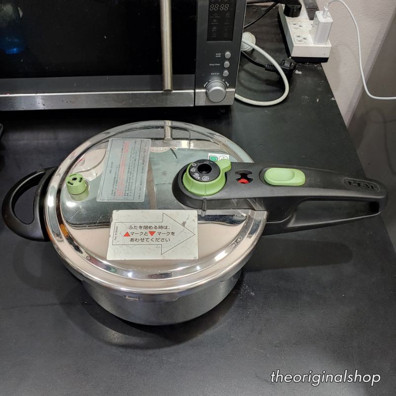 หม้อแรงดัน T-Fal Tefal 4.5L P20506 induction แม่เหล็กไฟฟ้า【มือ 2】