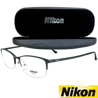 Nikon แว่นตารุ่น GF 552 C-2 สีเทา กรอบเซาะร่อง ขาสปริง วัสดุ สแตนเลส สตีล Eyeglasses ทางร้านเรามีบริการรับตัดเลนส์