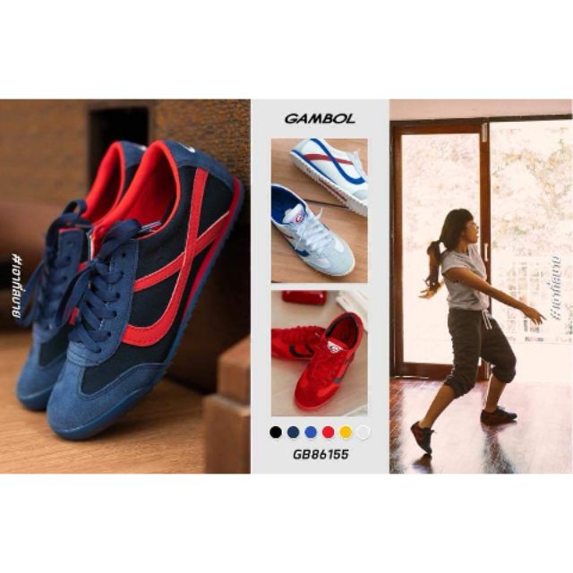 Gambol.รองเท้าผ้าใบ​ แกมโบล​ นิ่ม เบา ใส่สบาย โคตรทน ไซส์ใหญ่ เบอร์39-46​ /86154 หากเท้าอูมแนะนำ+1ไซส์จากขนาดปกติ