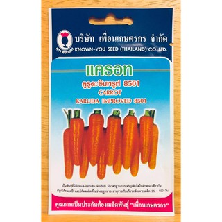 เมล็ดแครอท พันธุ์ลูกผสมจากญี่ปุ่น ปลูกได้ตลอดปี
