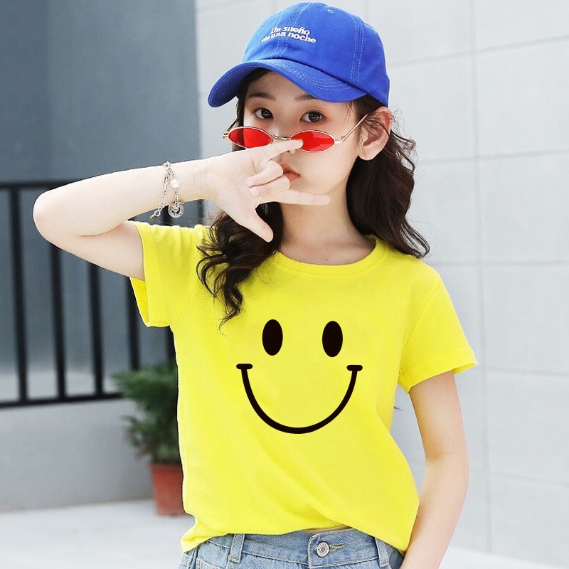 H256เสื้อเด็กแฟชั่ง เสื้อยืดแขนสั่งได้ทังเด็กชายและเด็กหญิง ลายสวยน่ารับ ผ้านุ่นใส่สบายมี7สีให้เลือก