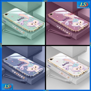 เคส OPPO A83 เคส OPPO F1S เคส OPPO A59 A95 A74 A92 A52 A53 A33 A57 A39 A96 A76 A54 A74 5G A33 A7 A12 F9 A53 A5S เคสโทรศัพท์มือถือ ลายการ์ตูนกระต่าย StellaLou TZ