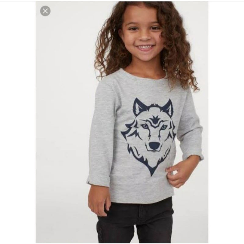 HM hnm h&m เสื้อยืดเด็กชาย 2-3y, 3-4y, 4-5y