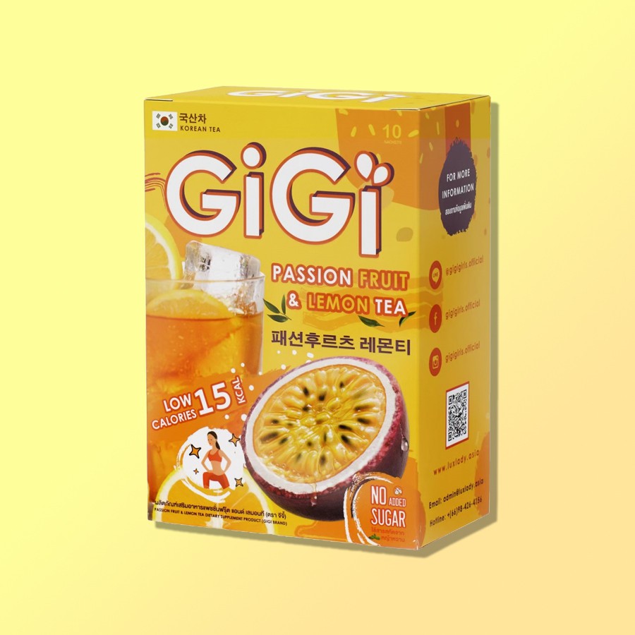 GiGi Sliming Tea ชาลดน้ำหนัก ชาเกาหลี บล็อค เบิร์น ไบร์ท ได้หมดในซอง 10ซอง/กล่อง