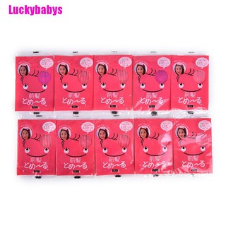 Luckybabys❉ 10 ชิ้น เครื่องประดับ เมจิกเทป ขอบผมหน้าม้า แผ่นแปะติดผมหน้าม้า จับ