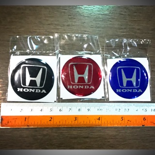 สติ๊กเกอร์ กลมนูน สำหรับติดดุมล้อ โลโกฮอนด้า Honda