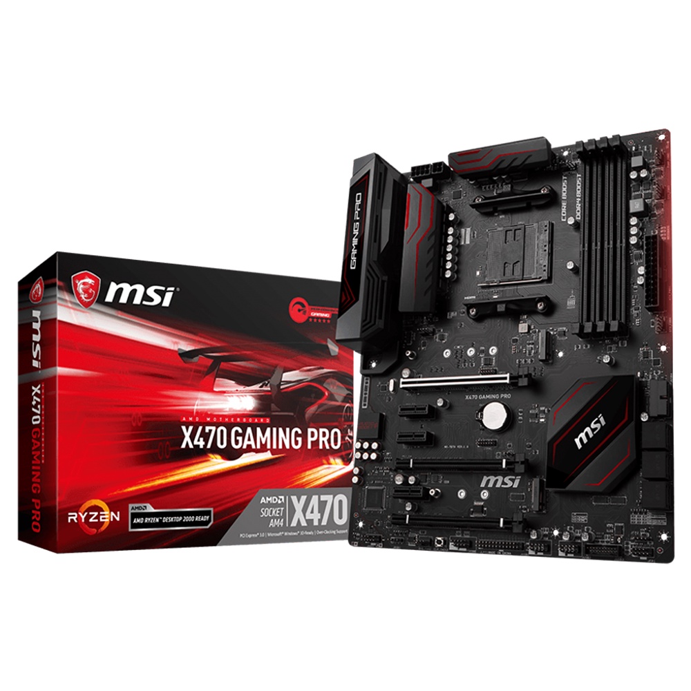Motherboard (เมนบอร์ด) MB MSI X470 GAMING PRO AM4