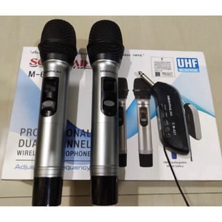 ไมค์ลอยคู่-SOUNDMILAN-M621-สัญญาณUHFไกล100เมตร