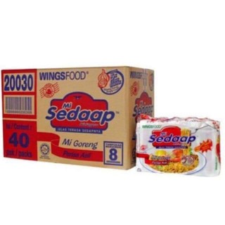 ซือดะขาวมาเล Mi Sedaap Mi Goreng Perisa Asli (ลัง8แพคx5ซอง) 40 ซอง