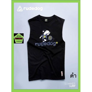 rudedog เสื้อแขนกุด ชาย รุ่น Surf สีดำ