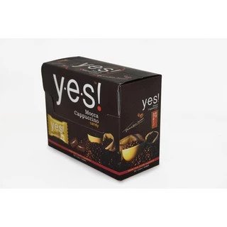 Yes! ลูกอมรส Mocca Cappucino กล่องเล็ก แบบแพ็ค 12กล่อง (36กรัม/กล่อง)