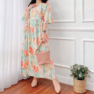 อุปกรณ์ จํากัด➜ Kareen DRESS / KIMONO House DRESS ชุดเดรสให้นมบุตร เชือกด้านข้างซ้าย ขวา สําหรับแม่ และเด็ก | •