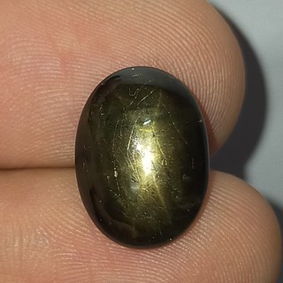 พลอย สตาร์ แซฟไฟร์ ธรรมชาติ แท้ ( Natural Black Star Sapphire ) หนัก 10.33 กะรัต