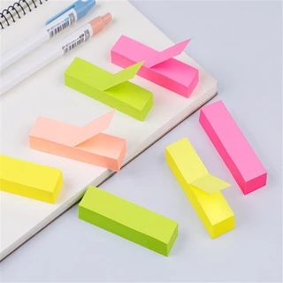 กระดาษโน๊ตกาวในตัว 4 สี (1.9x7.6 ซม.) และ 5 สี (1.5x5 ซม.) ตราโอนิโซะ Oniso ดัชนีสีสด ไม่ทิ้งคราบ