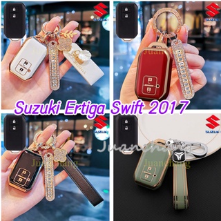 เคสรีโมตกุญแจรถยนต์ 2 ปุ่ม สําหรับ Suzuki Ertiga Swift 2017 Wagon R Japanese Monopoly Type 3C Suzuki XL7 Ertiga Swift XL7  2020-2021 swift xl7 ciaz celerio ertiga carry