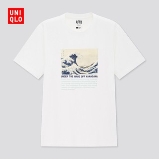 Uniqlo เสื้อยืดลําลองสําหรับผู้ชายผู้หญิงแขนสั้นพิมพ์ลาย ( Ut ) Edo Ukiyo - E ( 431262