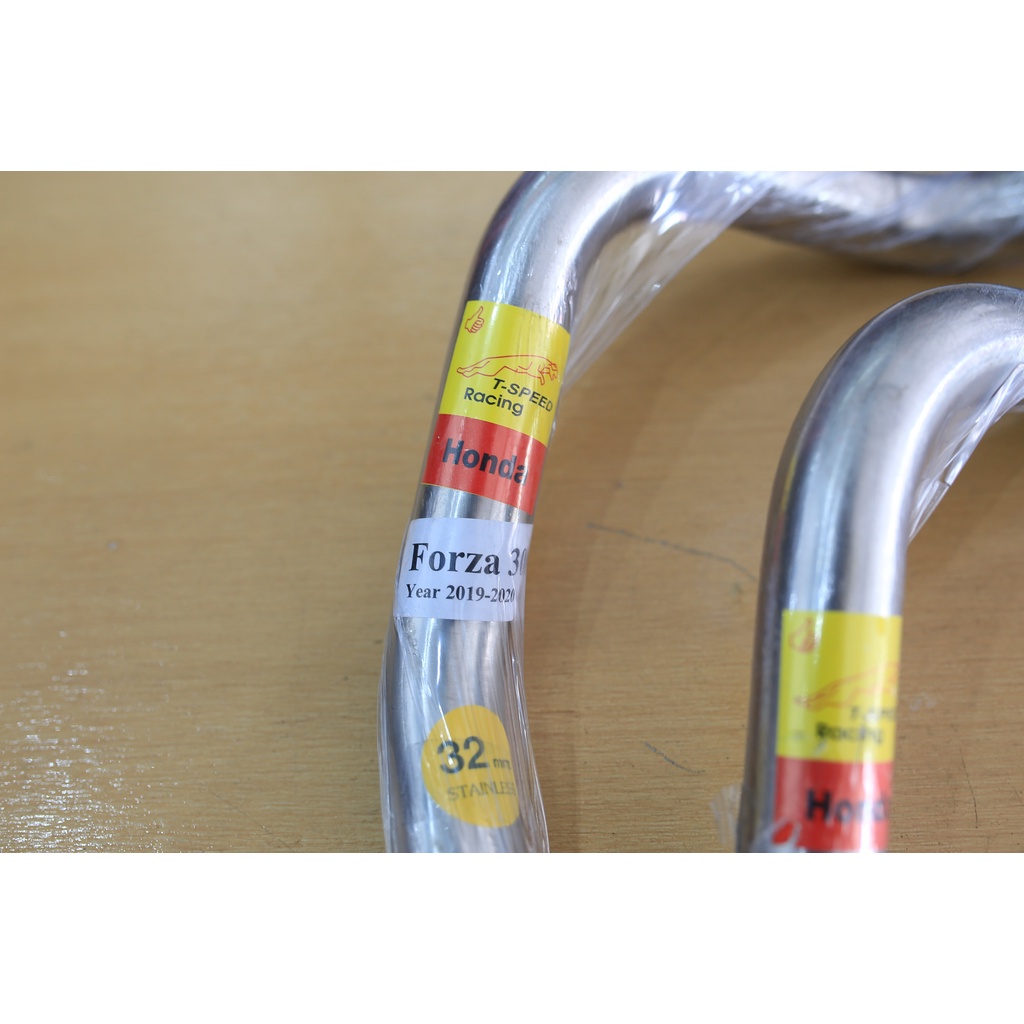 คอท่อ Honda FORZA 350 🔩 Stainless steel แท้ เกรด 304 หนา: 1.2 มิลลิเมตร มีขนาดให้เลือก: Size 32 m.m.