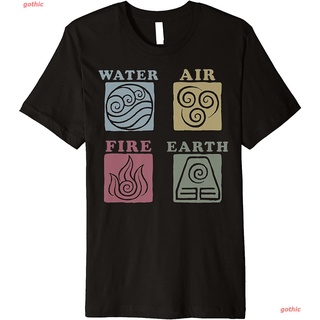 เสื้อยืดลำลอง Avatar: The Last Airbender Elements Box Up Premium T-Shirt Sports T-shirt