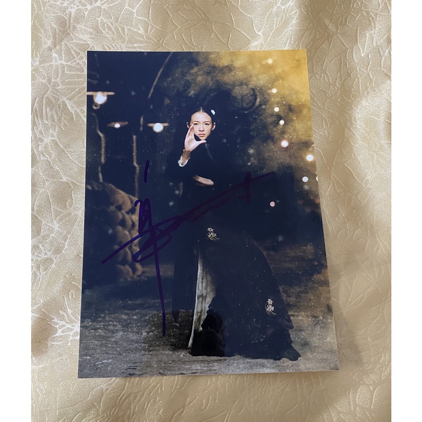 Zhang Ziyi Liang Chaowei ลายเซ็นภาพถ่ายรุ่น Grand Master Star Collection สินค้าของขวัญของที่ระลึกคอล