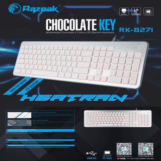 RAZEAK RK8271 คีย์บอร์ดเกมมิ่ง Keyboard gaming.