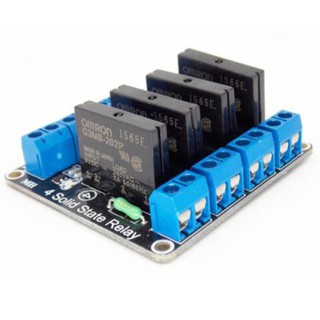 4 Channel 5V 2A Solid State Relay (SSR) บอร์ดรีเลย์แบบไร้สัมผัส SSR 5V 2A Active Low