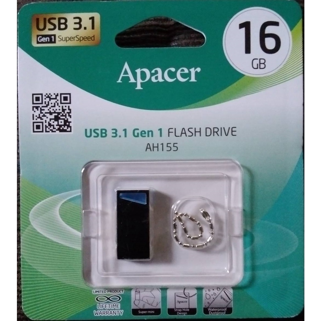 Flsh Drive 16GB Apacer AH155 USB 3.1 Gen 1