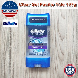 ยิลเลตต์ เจลใส ระงับกลิ่นกายสำหรับผู้ชาย Clear Gel Antiperspirant/Deodorant,Pacific Tide 107g