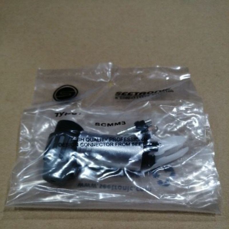 Seetronic​ SCMM3 XLR male​ connector​ ปลั๊กต่อสาย​สัญญาณ​ตัวผู้ชนิด​ XLR​(I)
