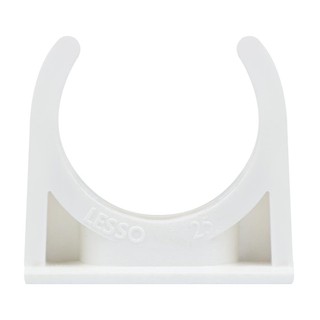 Pipe holder PVC CONDUIT CLAMP SCG BS 25MM WHITE Conduit, accessories Electrical work ตัวยึดท่อ คลิปก้ามปู PVC SCG 25 มม.