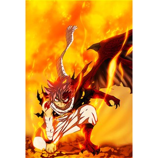 โปสเตอร์ Fairy Tail แฟรี่เทล ศึกจอมเวทอภินิหาร การ์ตูน ญี่ปุ่น Poster ของขวัญ โปสเตอร์สำหรับเด็ก Japan Anime FairyTail