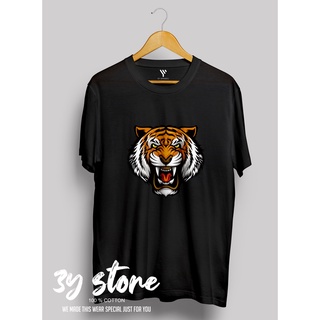 เสื้อยืดโอเวอร์ไซส์เสื้อยืด ผ้าฝ้าย พิมพ์ลายเสือ TIGER MACAN SI MAUNG DISTRO COMBED 30S สําหรับผู้ชาย ผู้หญิง 3 ปีS-3XL