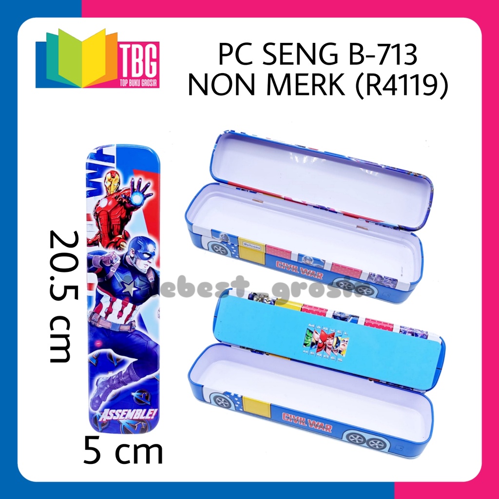 1 ชิ้น PC SENG B-713 NON BRAND / PENCIL BOX / PENCIL CASE / PENCIL CASE (R-4119)