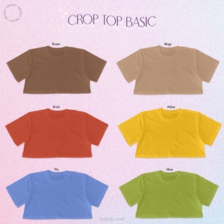 เสื้อครอป CROP TOP BASIC มี 17 สี