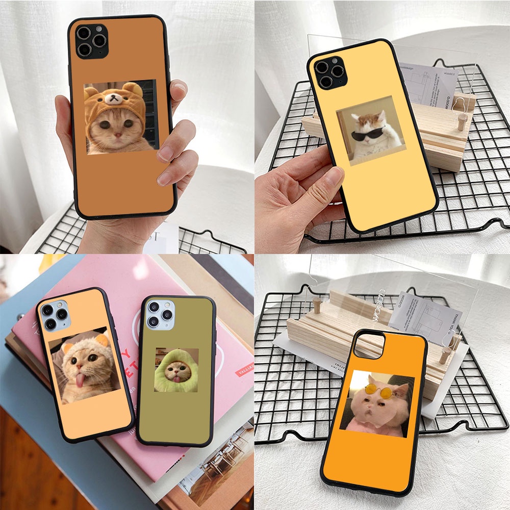 SAMSUNG เคสซิลิโคนTPUสําหรับSamsung Galaxy A6 J8 M10 A8 J6 A7 A9 Plusฝาครอบนุ่มYO-38 Avatar kitty