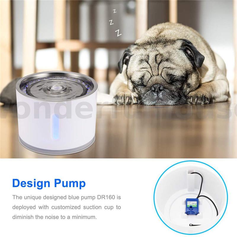 In Stock Cat Fountain Dog Drinking Bowl Pet USB Automatic Water Dispenser Super Quiet Drinking Automatic Dispenser