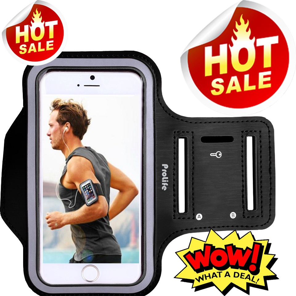 ProLife Sport Armband สายรัดแขนใส่โทรศัพท์ ซองใส่โทรศัพท์มือถือ สำหรับวิ่ง ออกกำลังกาย ปั่นจักรยาน