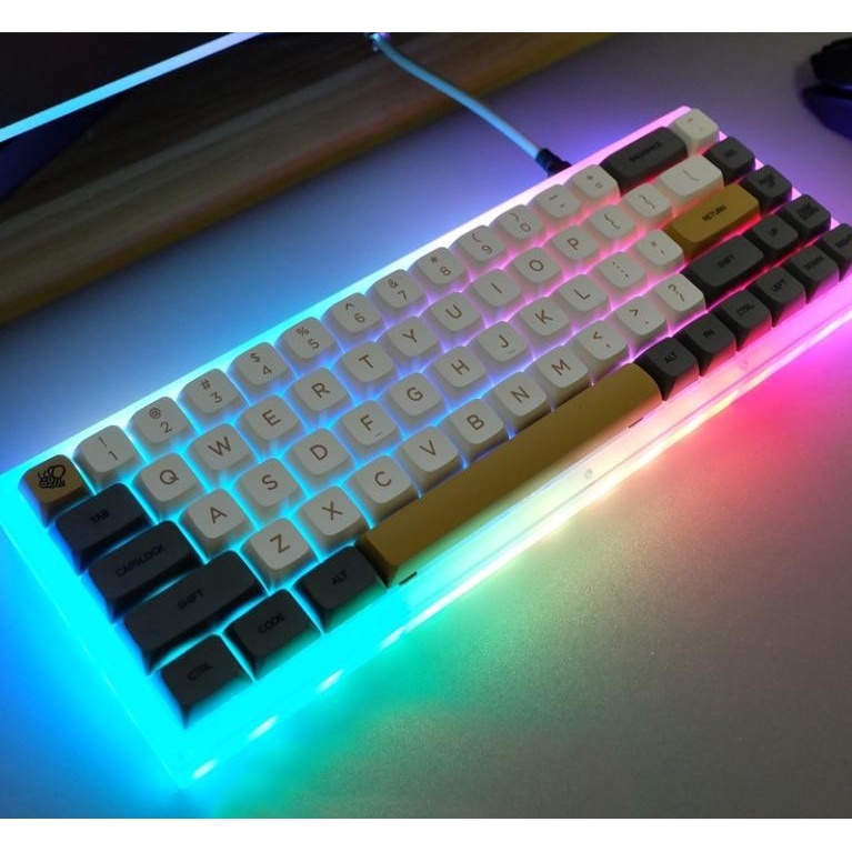 [พร้อมส่งที่ไทย🇹🇭] คีย์แคป Ember Grey Keycap PBT XDA Profile Sublimation Mechanical Keyboard 125keys