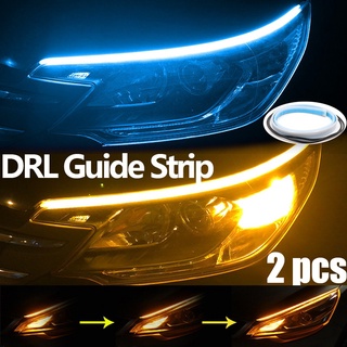 2เส้น ไฟเดย์ไลท์ พร้อมไฟเลี้ยว แบบวิ่ง30/45ซม.Ultrafine รถยนต์ DRL LED กลางวันไฟตัดหมอก ไฟตัดหมอก