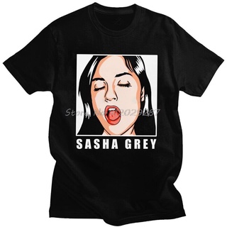 เสื้อยืดผ้าฝ้ายพิมพ์ลายขายดี เสื้อยืดแขนสั้น ผ้าฝ้ายแท้ ทรงหลวม ลาย Sasha สีเทา เหมาะกับของขวัญ แฟชั่นสําหรับผู้ชาย