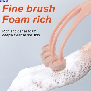 【ANDES】New Silicone Chicken Soft Hair Bath Brush Long Handle Soft Massager Back Brush Rubbing Silicon Bath Scrubber