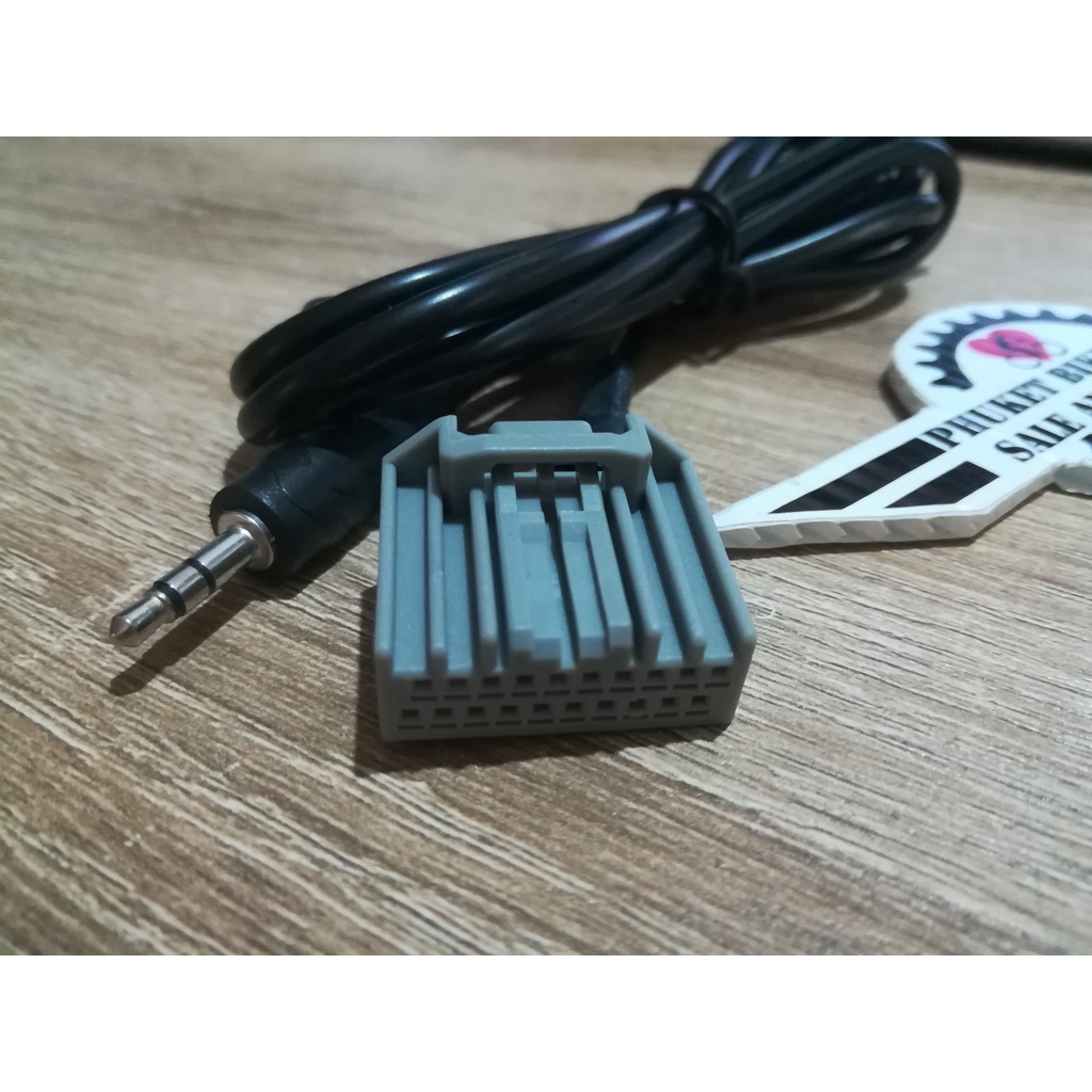 สายต่อเปิดเพลงโทรศัพท์เข้าเครื่องเล่น Honda Civic 2006-2013 รูเสียบ3.5mm Audio Car GPS AUX Adapter Cable For Honda Civic